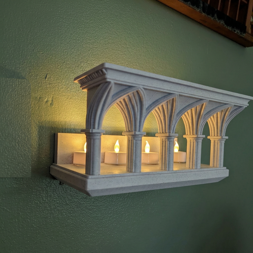 Original white-light ancestor altar viewed from the left side