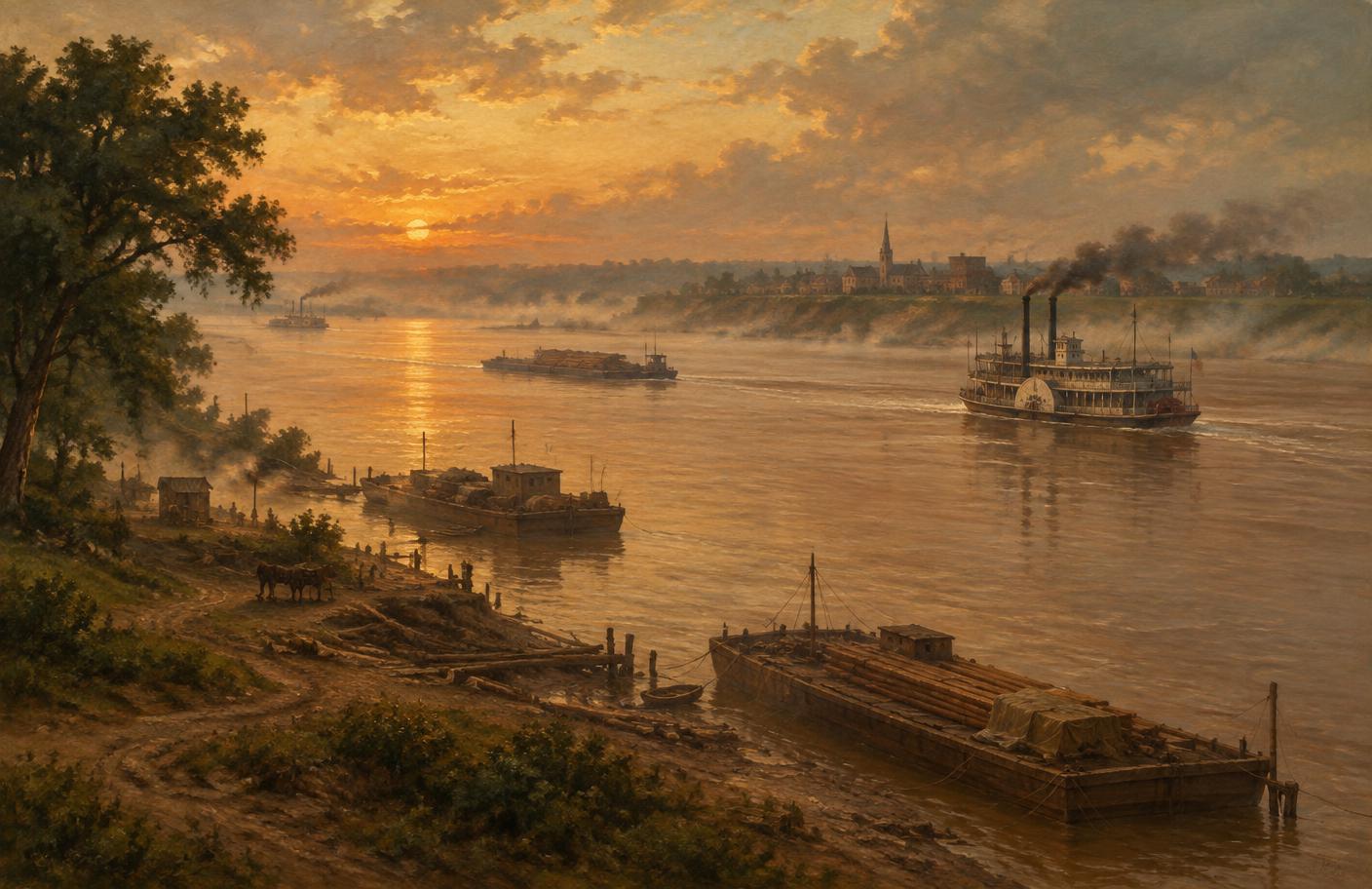 The Mississippi River at Saint Louis